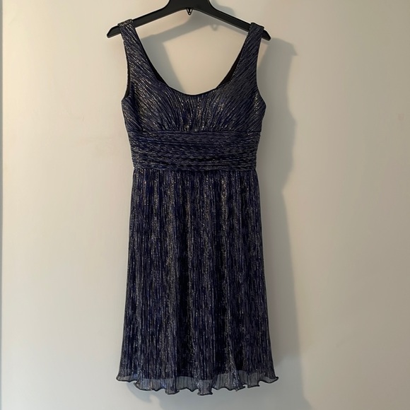 Joseph Ribcoff Blue Sparkle Dress - Picture 1 of 3